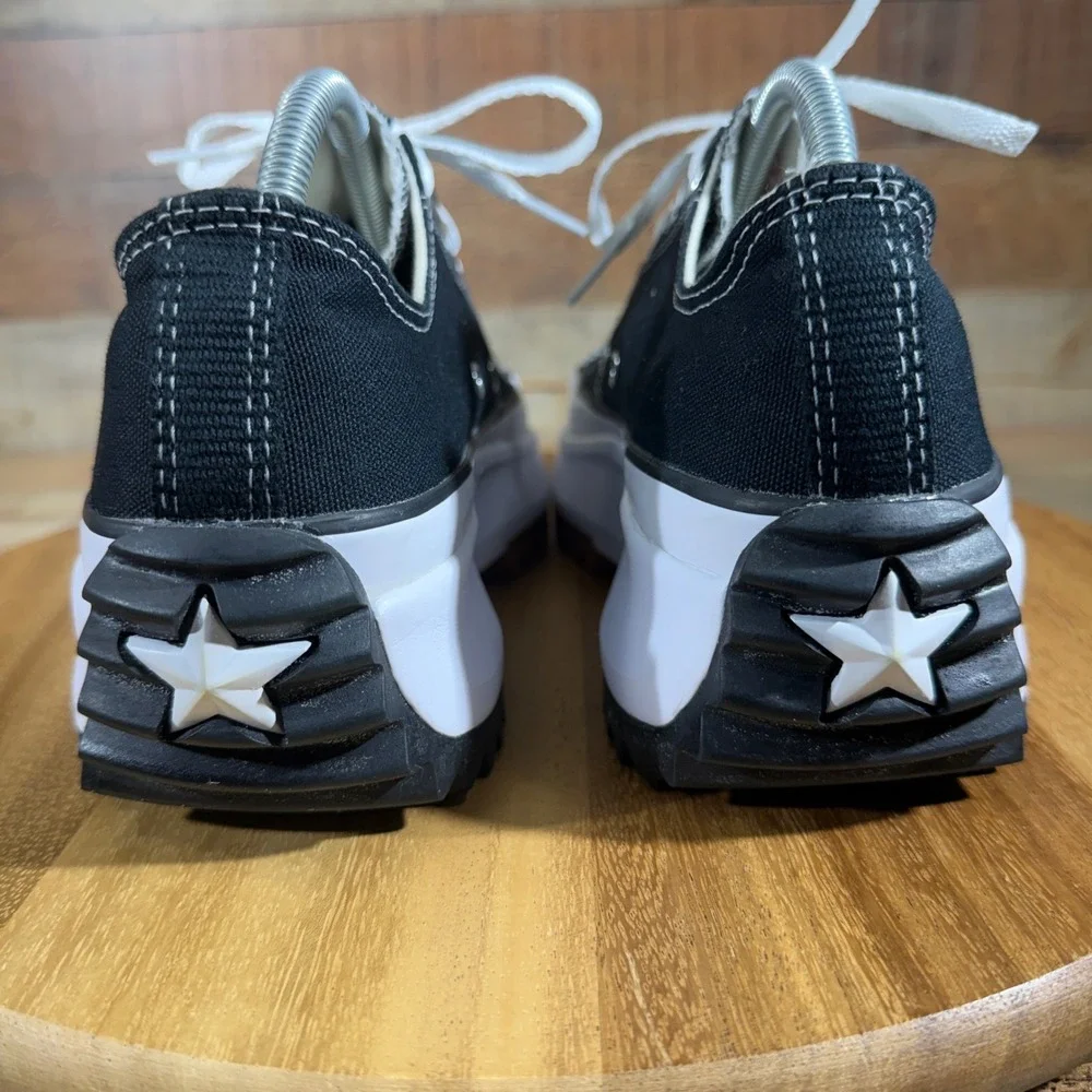 Converse Shoes Mens 9.5 Womens 11 Black Sneaker Run Star Hike‎ Low Top Platform